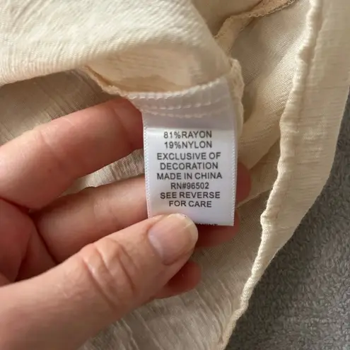 Krazy Kat Cream Embellished Blouse with Relaxed Fit