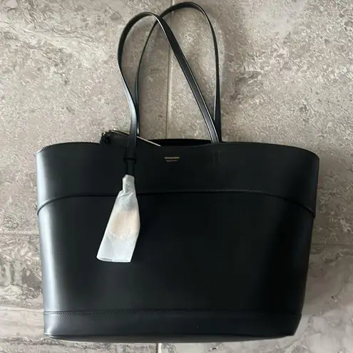 Salvatore Ferragamo Ferragamo Charming Medium Leather Tote Bag in Black, New with Tag