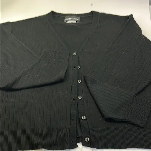 Sandro Black Ribbed Men's Sweater Size XL