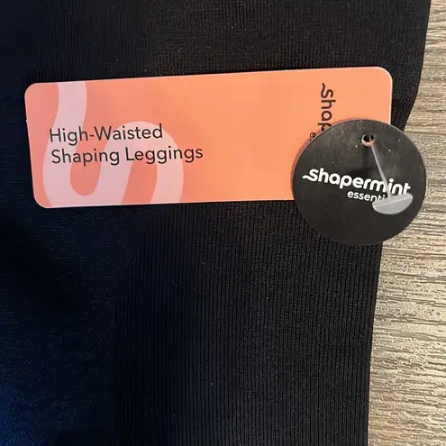 Shapermimt Women's Black High Waisted Shaping Shapeware Leggings Large