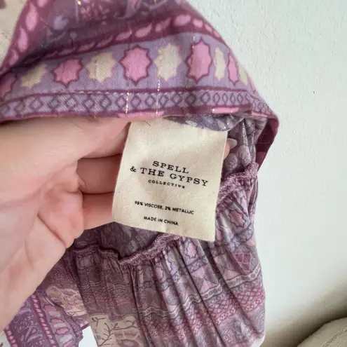 Spell & The Gypsy Collective Spell & The Gypsy Dahlia Purple Floral Mini Dress