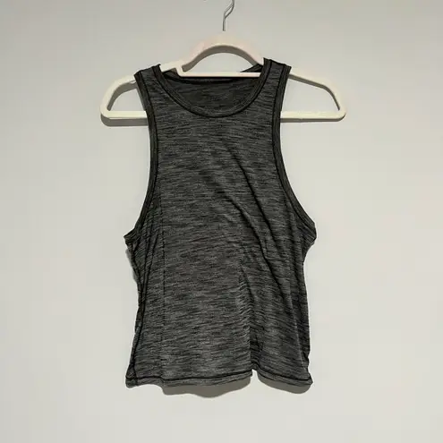 Lululemon Dark Gray Muscle Tank Top Fitness Workout