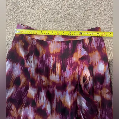 Old Navy  Purple Multi Tiedye Ruffletrim Maxi Skirt