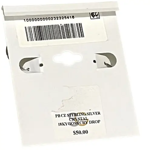 Giani Bernini NEW HOOP EARRINGS 1" Aurora Borealis Crystal Ball Sterling Silver