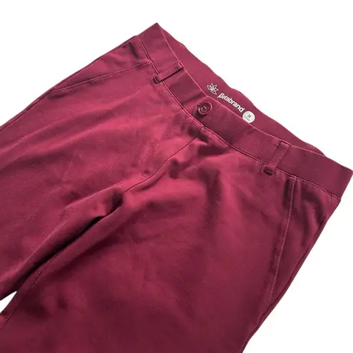 Betabrand Two Pocket Dress Pant Yoga Pant Bootcut Size Medium Long Tall burgundy