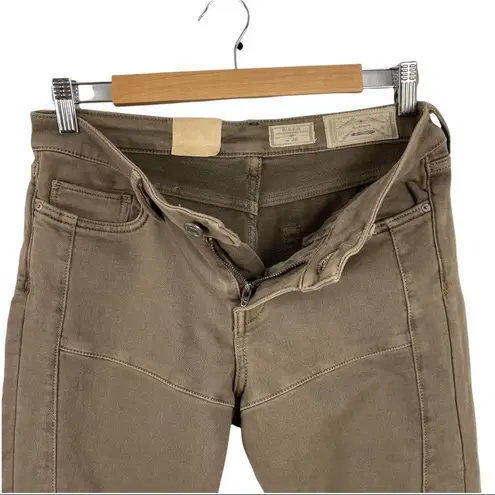 ALLSAINTS NWT All Saints Biker Moto Zipper Accents Ankles Cropped Skinny Jeans Size 28