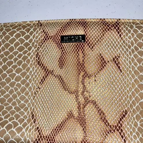 Miche Python Snake Skin Animal Print Shell Brown