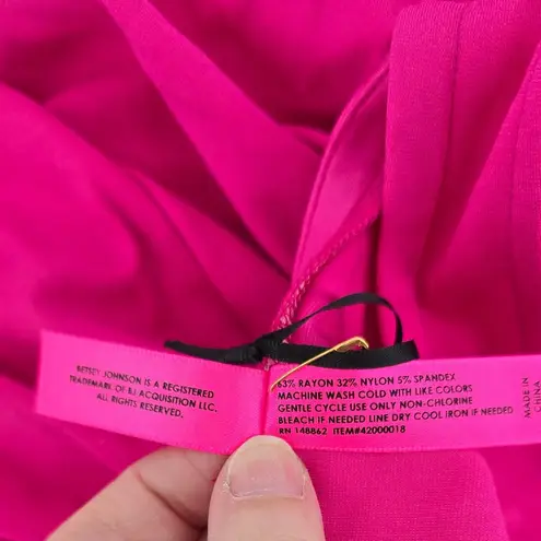 Torrid  Betsey Johnson Pink Lace Up Corset Fit Flare Dress Pockets Size 0 Large