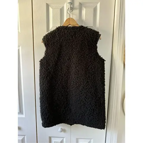 ZARA  Faux Fur/Leather Motorcycle Vest Jacket