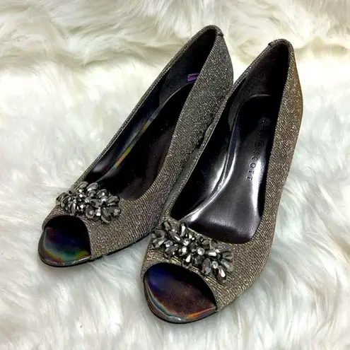 Karen Scott Shoes | Rainbow Hologram Shine Heels Size 8 B-23