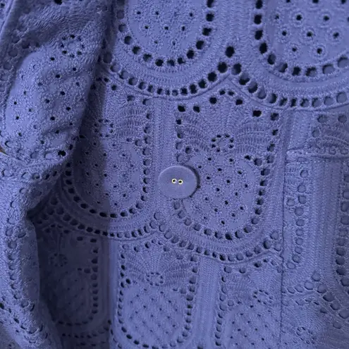 Farm Rio Eyelet Double Breasted Trench Coat XS