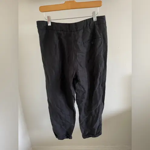 Aritzia Wilfred Allant Pant Black Lyocell Linen Blend (Size 8)