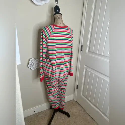 NTM: Pajamaramas Striped Waffle Knit Pajama Set Top & Drawstring Pants Sz M NWT Red Size M