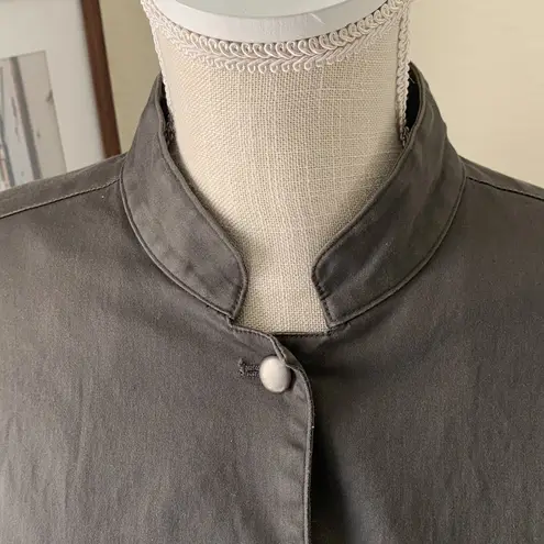 Attention Lightweight Dark Gray Button Down Jacket
