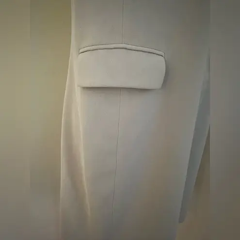 JOHN MEYER OF NORWICH Beige Long Coat & 2 Big Pockets Reverse Hiden Buttons.Sz L Size L