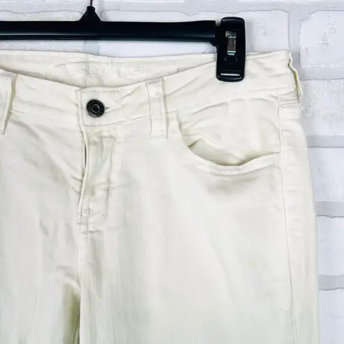 Arizona Jeans Arizona Jean Co Super Skinny Ombre Jeans Size 9 Ivory Green Stretch Cotton Blend