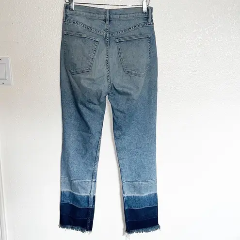 3x1  NYC Colorblock Shelter Raw Hem Straight Leg Jeans