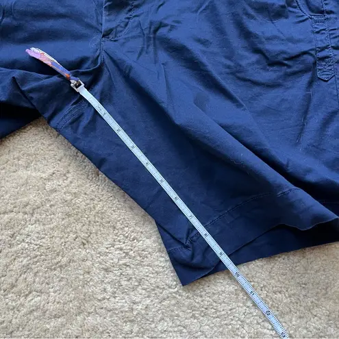 Natural Reflections Women’s Navy Blue Flat Front Chino Shorts - Size 16 - VGUC