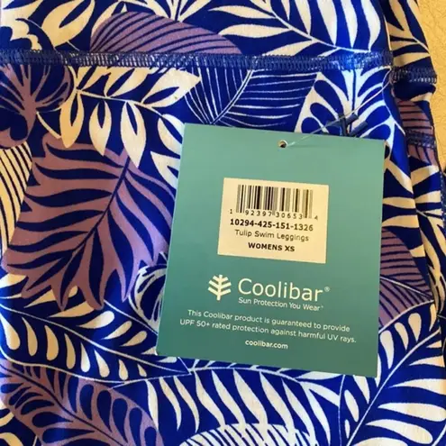 Coolibar Swim Sun Surf Leggings UPF 50+ NWT Blue Size XS
