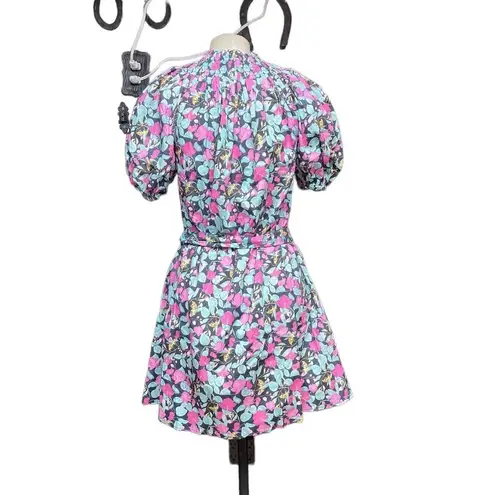 Roberta Roller Rabbit Roller Rabbit Manusa Ainsley Mini Dress Black Floral Print Size Small