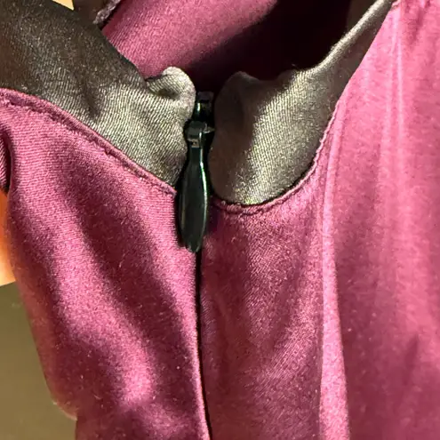 NWT Kiki de Montparnasse Silk Charmeuse Muse Romper, Size XS, Bordeaux Purple