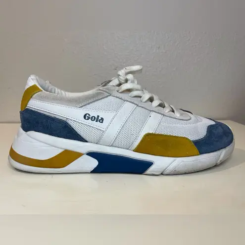 Gola Women’s Yellow Eclipse Sneakers Size 8 White