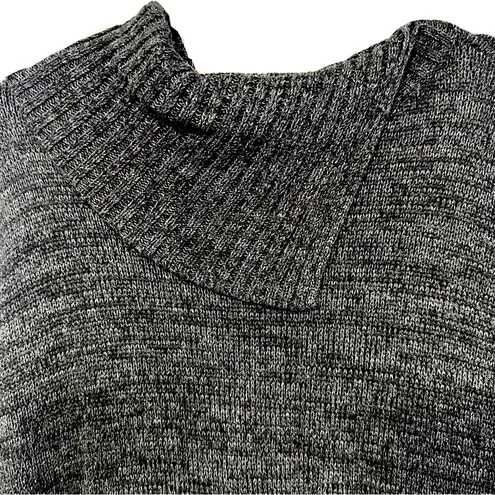Matty M Women’s Knit Envelope Sweater Medium Charcoal Grey Gray