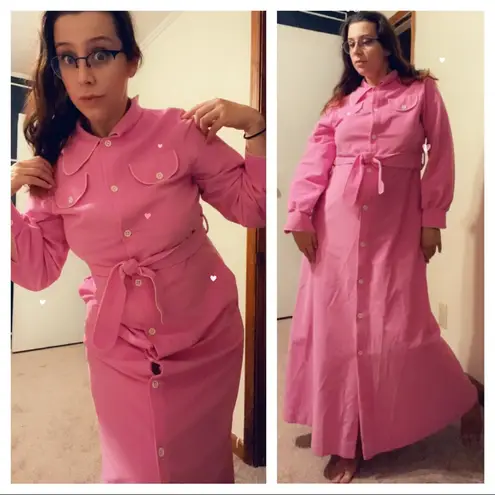 70s bubblegum duster robe Pink Size 14