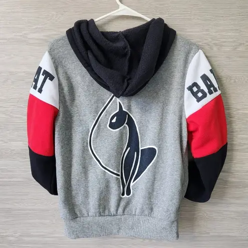 Baby Phat Vtg Y2K Cat Graphic Hoodie Jacket Gray Zip Teen Large Women Size Small