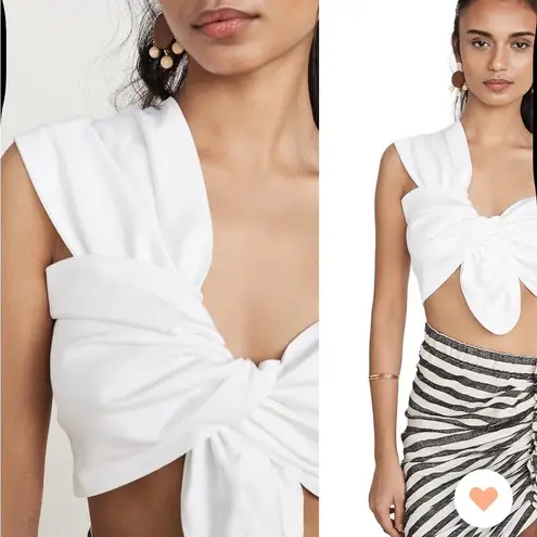 JBQ Just Bee Queen Sol Bandeau Top in White Size Large