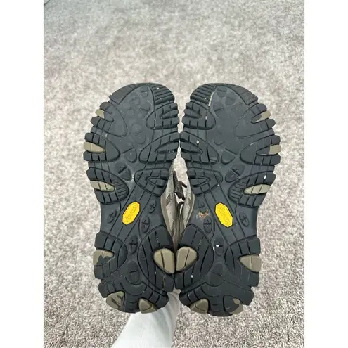 Merrell Women’s 8 Moab 3 Vent Hiking Shoes Aluminum Marlin Tan Brown Gorpcore