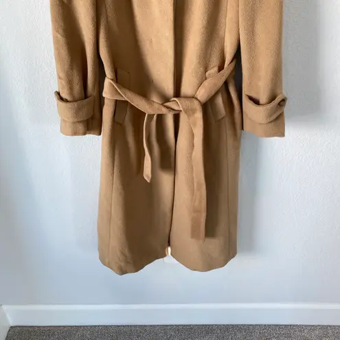 Talbots Tan Wool & Angora Blend Classic Coat Size 10P