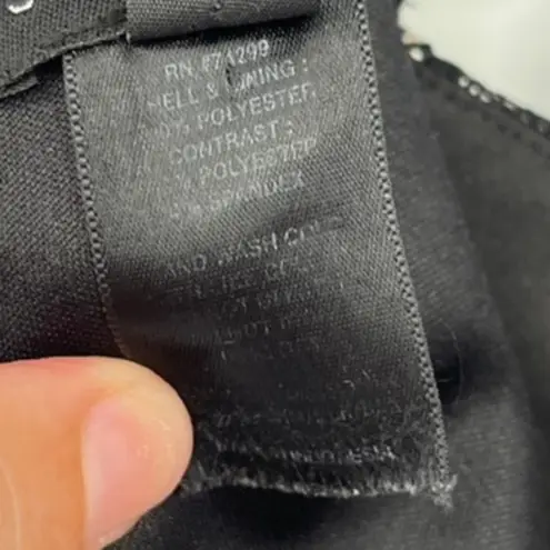 Enfocus Studio Lace Sheath Dress Sz 6 Gothic Nude Illusion Party Cutout Witchy