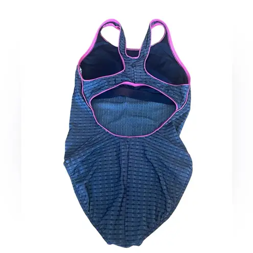 Nike  Womens One Piece Swimsuit Gray and Pink