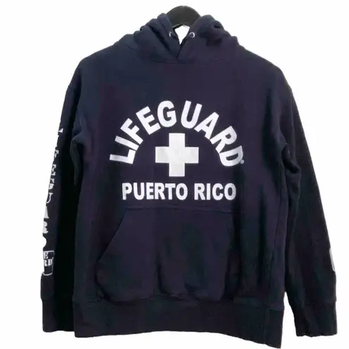 Lifeguard Puerto Rico Navy Pullover Hoodie Size S
