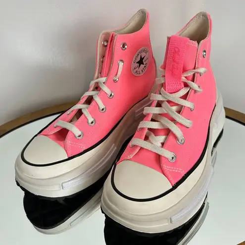 Converse  Run Star Legacy CX High Top Sneakers in Electric Blush/ Egret/ Black