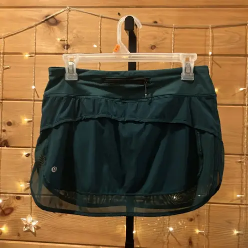 Lululemon  Hotty Hot Skirt Deep Green Size 6