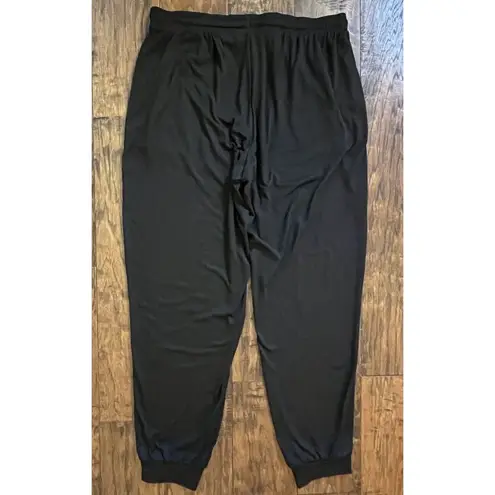 Rae Dunn Women DREAM Black Drawstring Lounge Pants with Pockets Size Medium