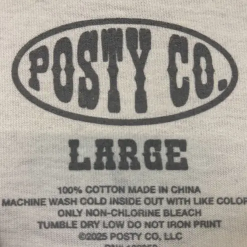 Posty Co Post Malone Big Stadium Tour Oversized T-Shirt Size Large