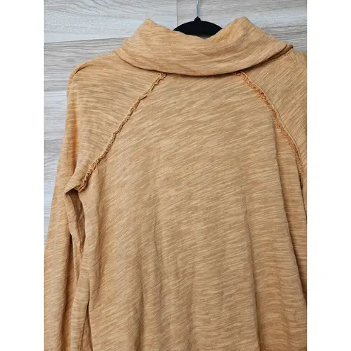 Free People Movement Free People Beach Cocoon Cowl Neck Two-toned Marigold Oversized Top Size Small