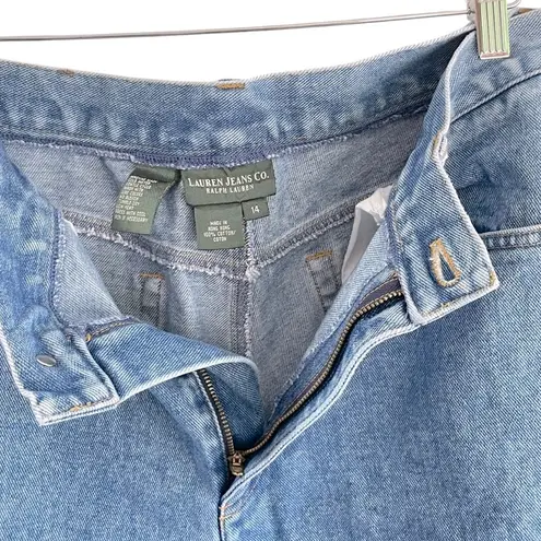 Ralph Lauren Vintage Lauren Jeans Co  Women’s Mom Denim Button Logo Jeans Size 14