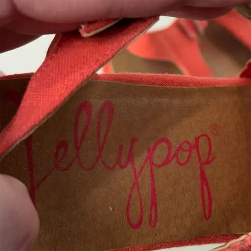 Jellypop Aprilia Coral Woven Cork Wedge Sandals Women’s 7.5M Summer Shoes boho