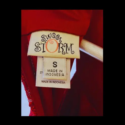 Sweet Storm Womens dress Red Wine size S weeding promo party evening