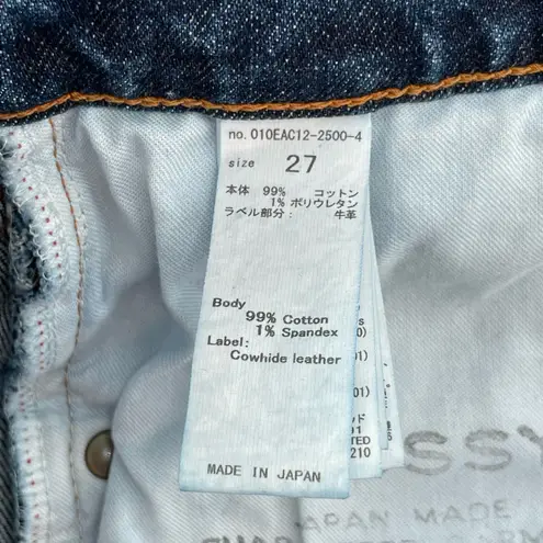 MOUSSY Blue Jeans MVS Skinny Zip Fly Indigo Dark Wash Denim Style 010EAC12