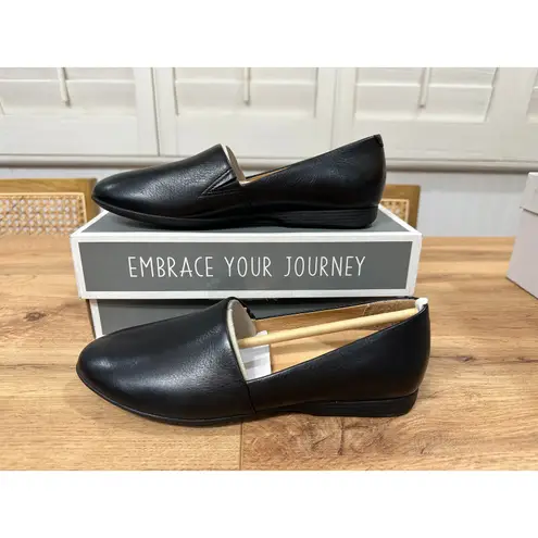 Dansko Larissa Milled Flats Black Nappa Leather 5.5/6 US 36 EU NIB Arch Support