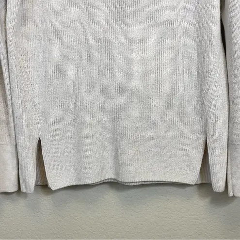 Lululemon  Merino Wool-Blend Ribbed Crewneck Sweater White Opal Size 4