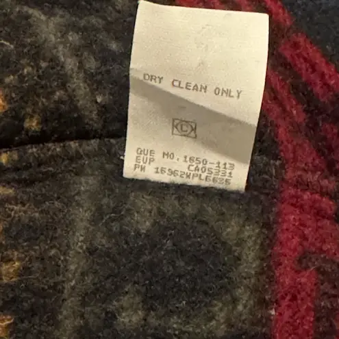 Woolrich Wool Vest Aztec Blanket Fringe Concho Bolero Woman’s Size Large Vintage