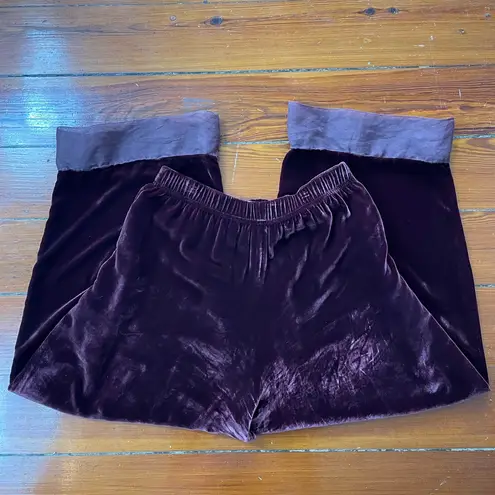 Rare Vintage Dress to Kill Handcrafted Velvet Wide Leg Pants by Jane Mohr OS💚🎀 Red Size undefined