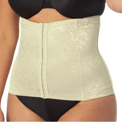 Maidenform Firm Control Shapewear Waist Cincher Corset Top Size XL Cream Floral
