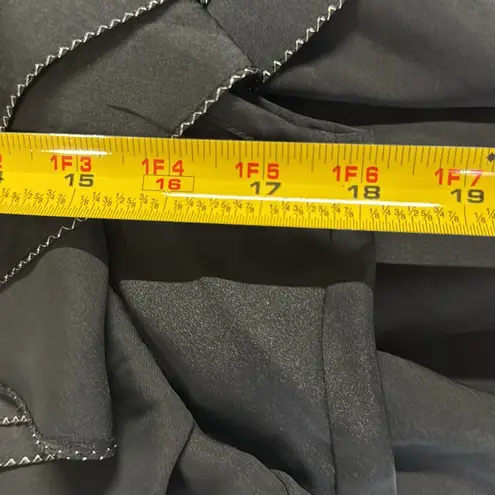 MM Couture Elegant Black Ruffle Sleeve Dress party HOCO L Miss Me metallic